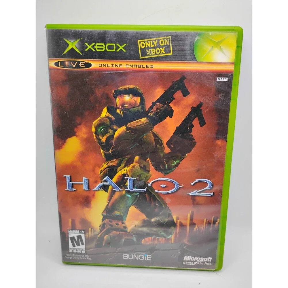 Halo 2 Microsoft Xbox 2004 Video Game (No Manual) Game And Disc Only